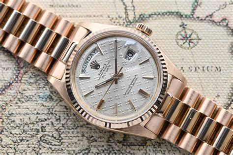 rolex day date 1803 pink gold